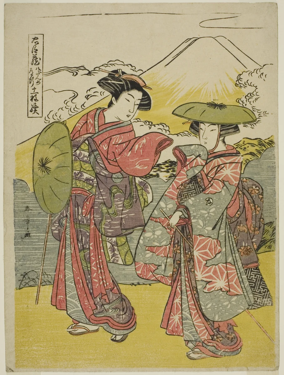 Act Eight: Bridal Journey from the play Chushingura (Treasury of Loyal Retainers) by Katsukawa Shunsho (勝川 春章), print, 1774-1785