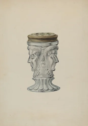 Salt Shaker by Wellington Blewett, index of american design, 1935-1942