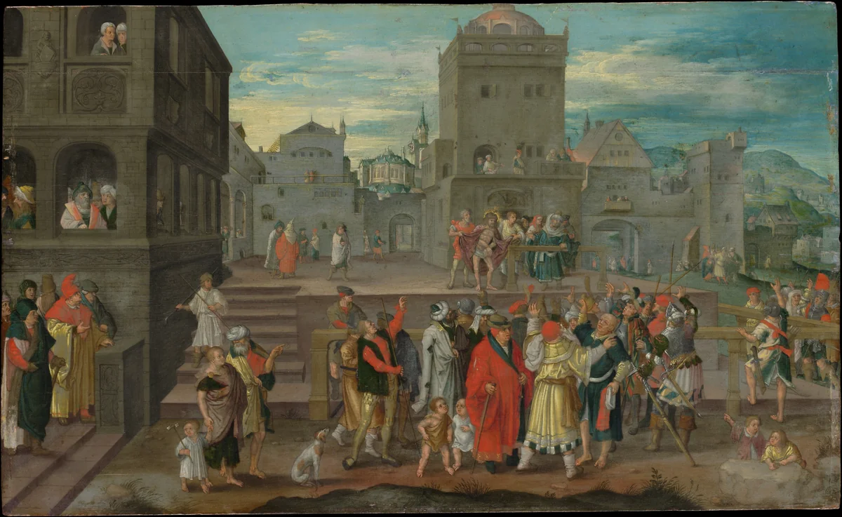 Christ Presented to the People by Lucas van Leyden, painting, 1570-1599