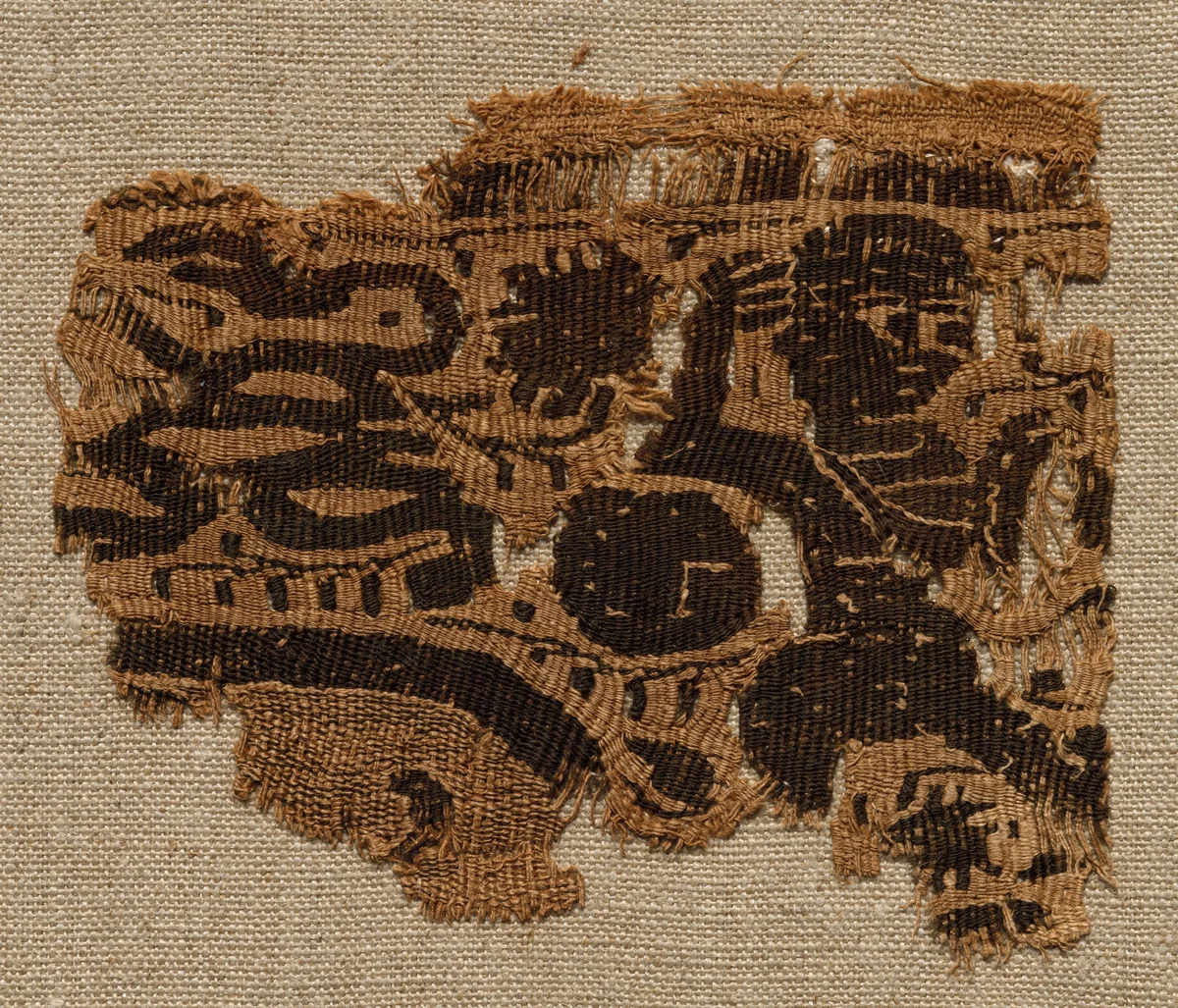 Fragment, Part of an Ornament from a Garment by Unknown, textile, 500-599