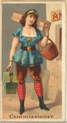 Commissioner, from the Occupations for Women series (N166) for Old Judge and Dogs Head Cigarettes by Goodwin & Company, print, 1887