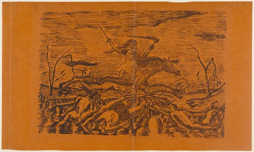 War by Henri Rousseau, print, 1895