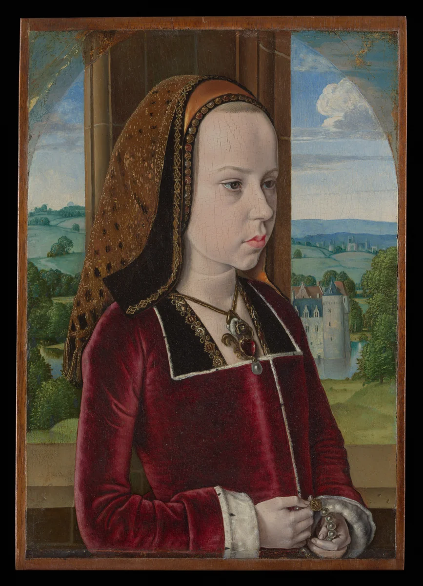Margaret of Austria by Jean Hey, painting, 1487-1493