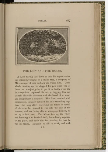 Headpiece (page 257) from The Fables of Aesop by Thomas Bewick, illustrated book, 1818