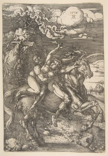 Abduction of Proserpine by Albrecht Dürer, print, 1516