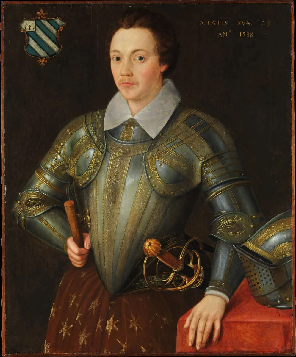 Sir John Shurley of Isfield (1565–1632) by British Painter, painting, 1588