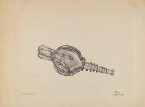 Miniature Bellows Bottle by John Tarantino, index of american design, 1936
