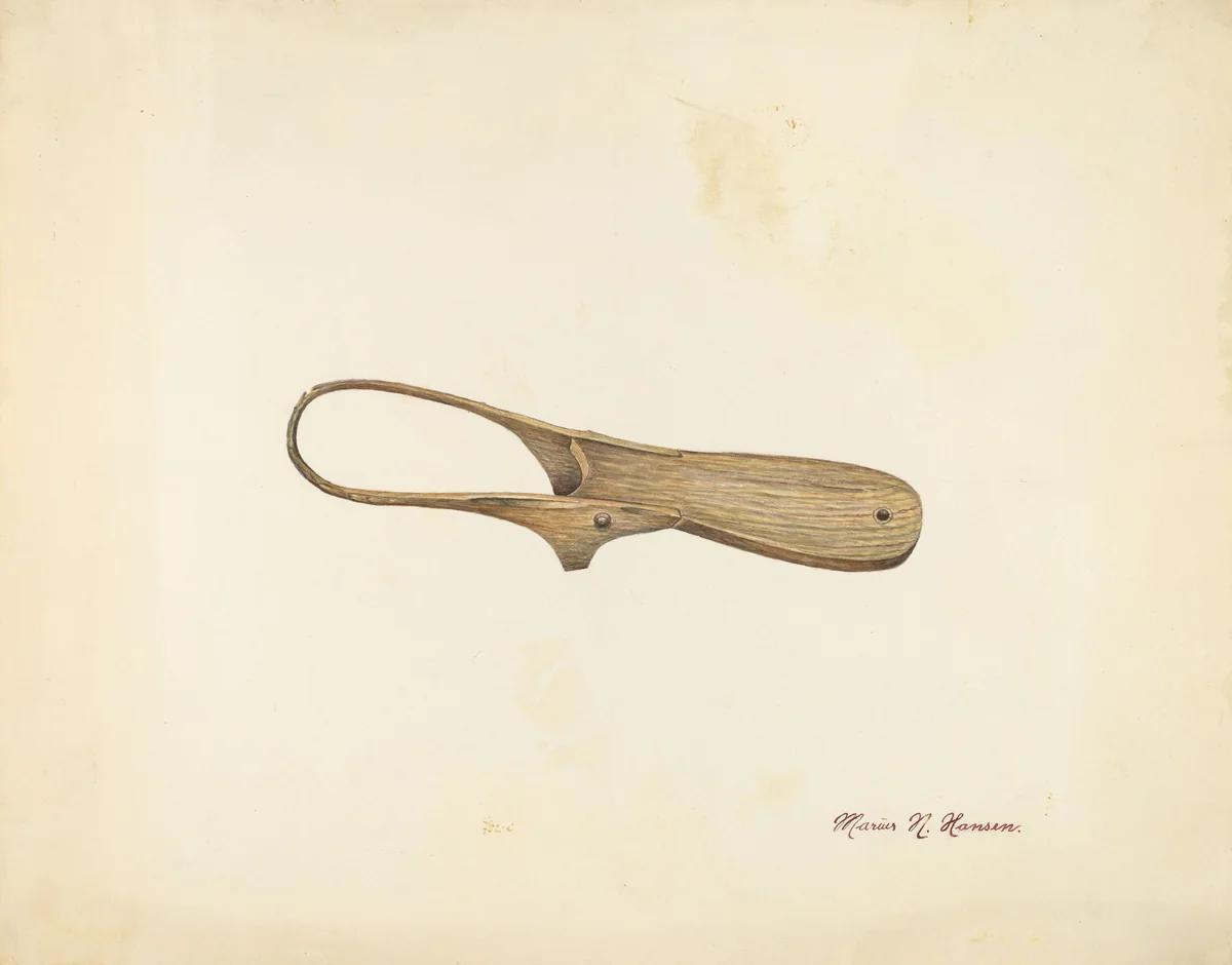 Bootjack by Marius Hansen, index of american design, 1938