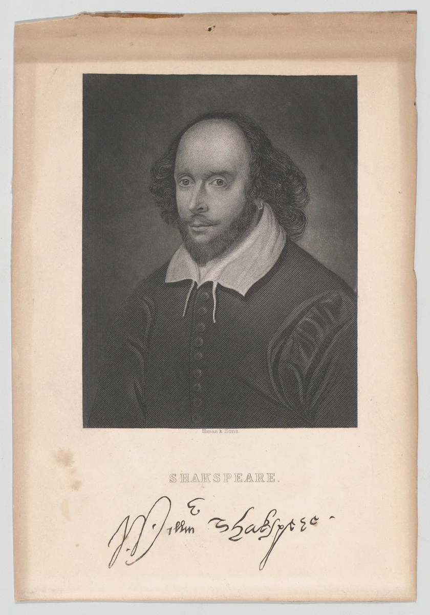 William Shakespeare by Illman and Sons, print, 1800-1900
