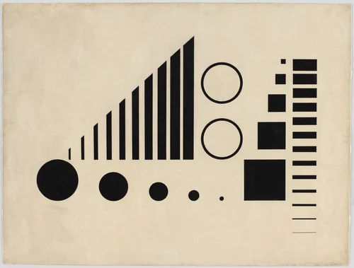 Mechano-Facture by Henryk Berlewi, drawing, 1924