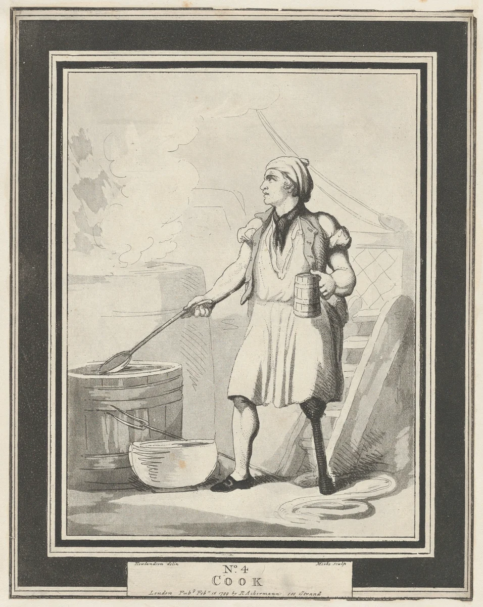No. 4: Cook by Henri Merke, print, 1799
