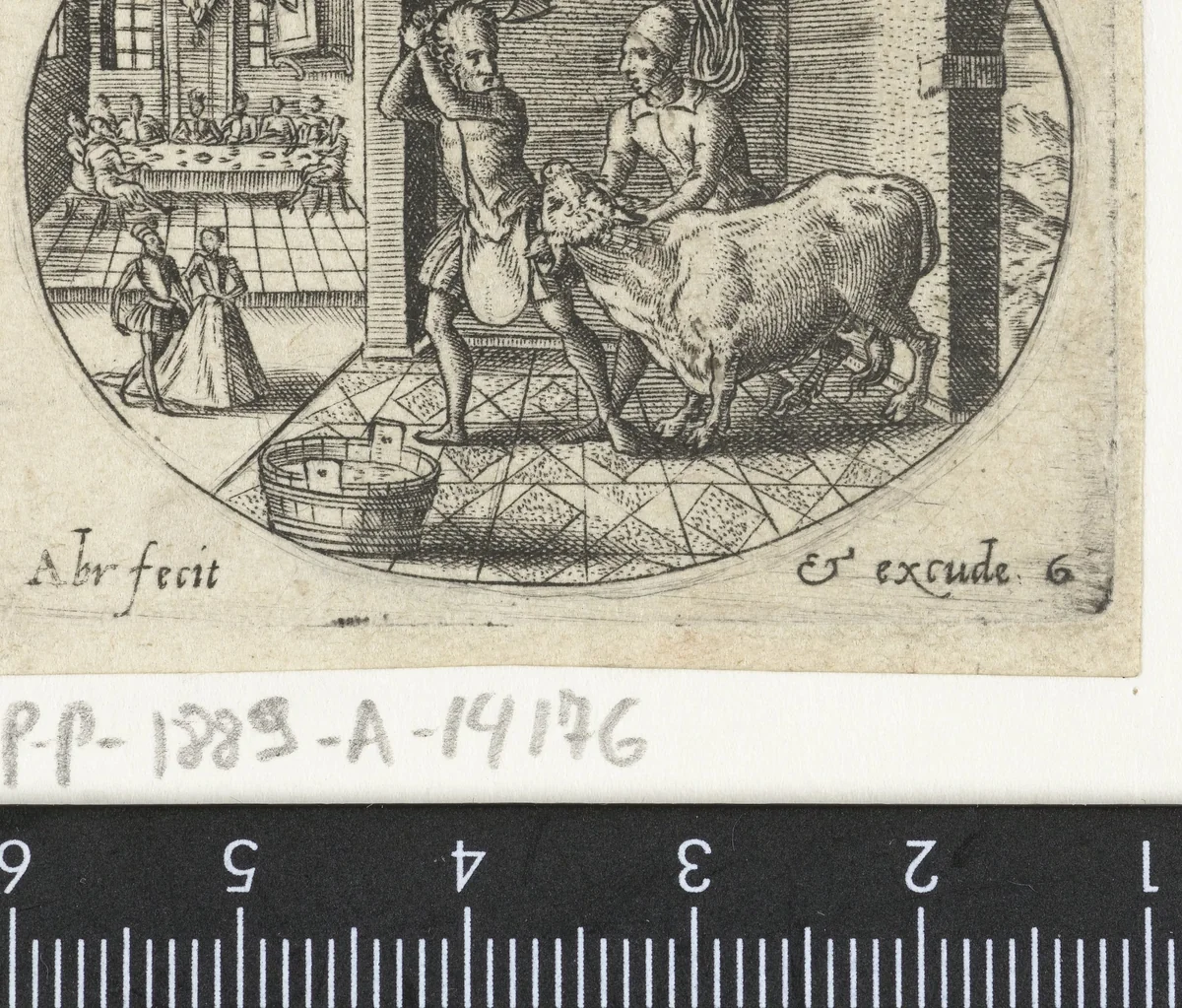 Feestmaal voor de verloren zoon by Unknown, print, 1550-1587