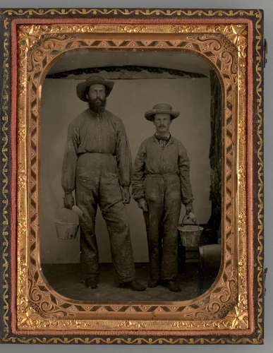 Untitled (Portrait of Two Standing Men) by Unknown maker, other, 1870