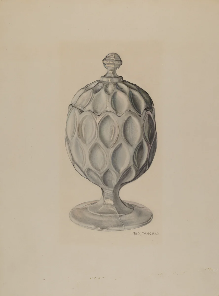 Sugar Bowl by George Yanosko, index of american design, 1941