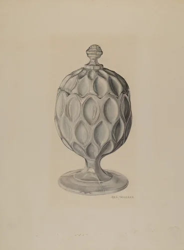 Sugar Bowl by George Yanosko, index of american design, 1941