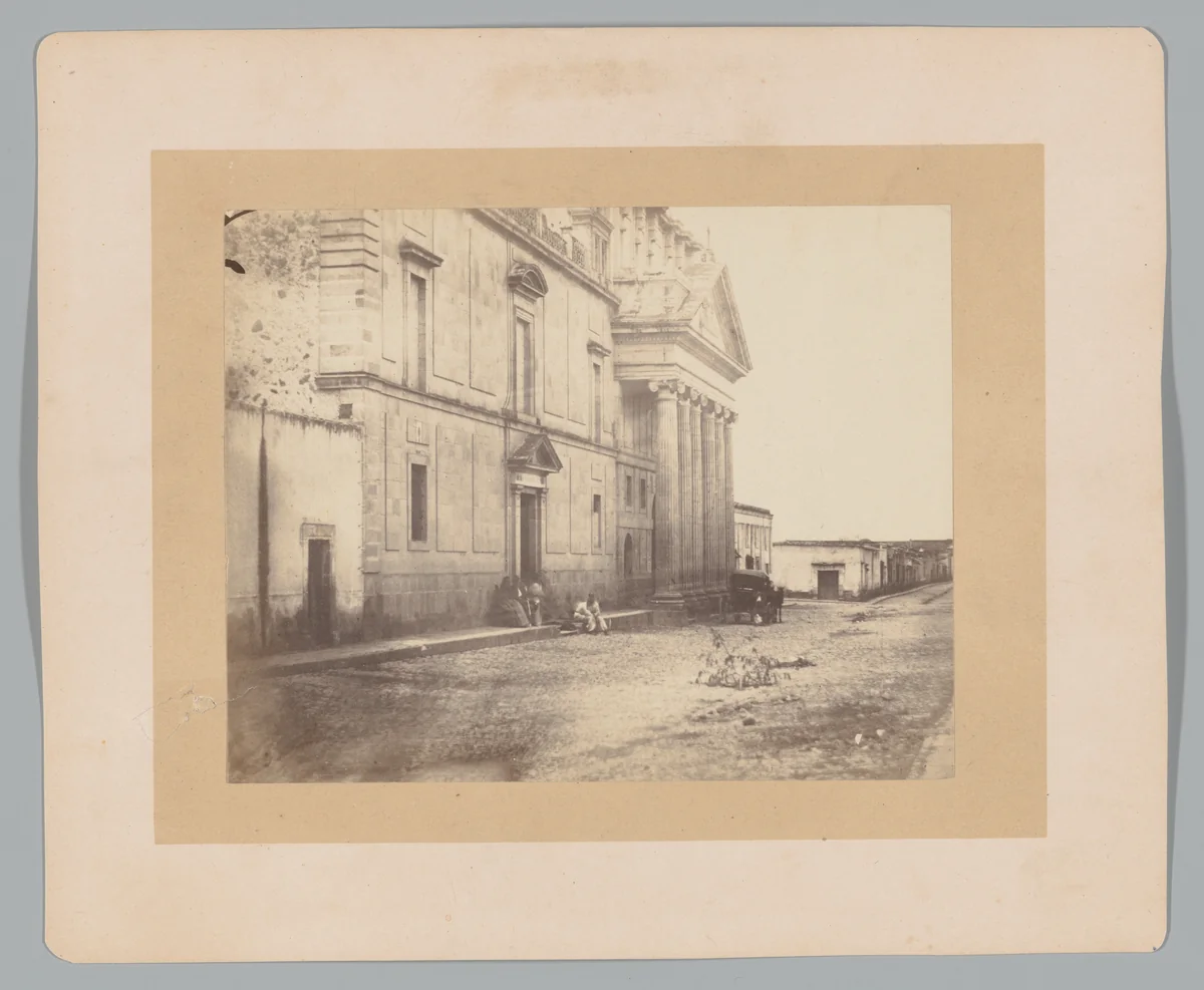 [Convent in La Cruz] by François Aubert, photograph, 1867
