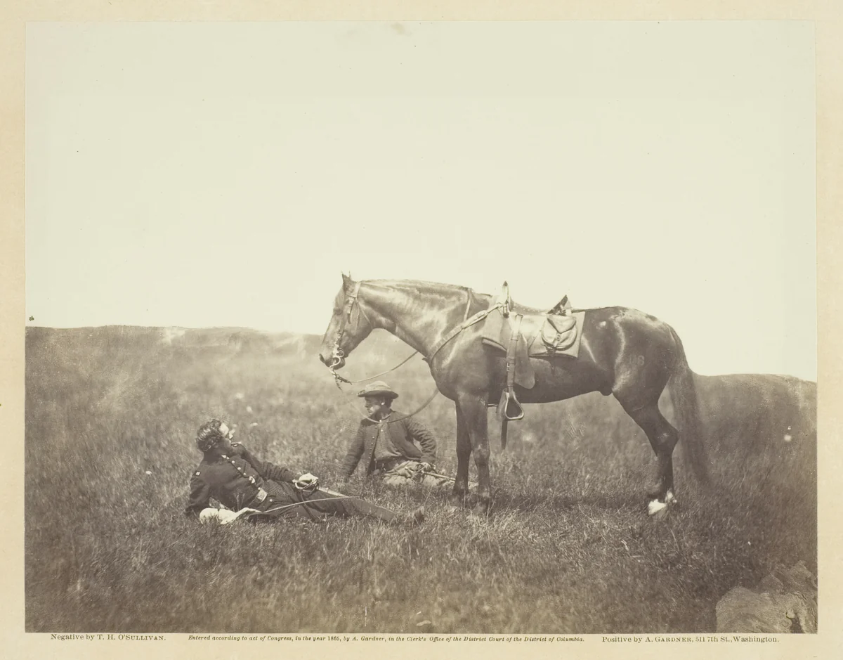 The Halt by Timothy O'Sullivan, photograph, 1864