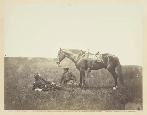 The Halt by Timothy O'Sullivan, photograph, 1864