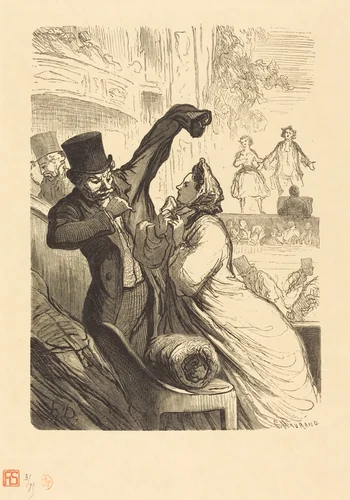 Le Couplet final by Charles Maurand; Honoré Daumier, portfolio, 1862