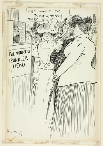 At a County Fair by Philipp William May, drawing, 1898