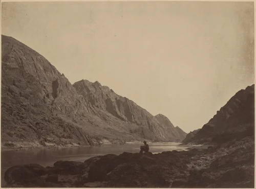 Iceberg Canyon, Colorado River, Looking Above by Timothy O'Sullivan, photograph, 1871