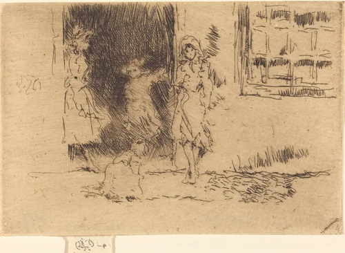 Cottage Door by James McNeill Whistler, print, 1884-1886