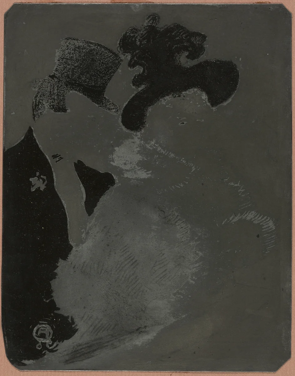 At the Concert by Henri de Toulouse-Lautrec, print, 1896