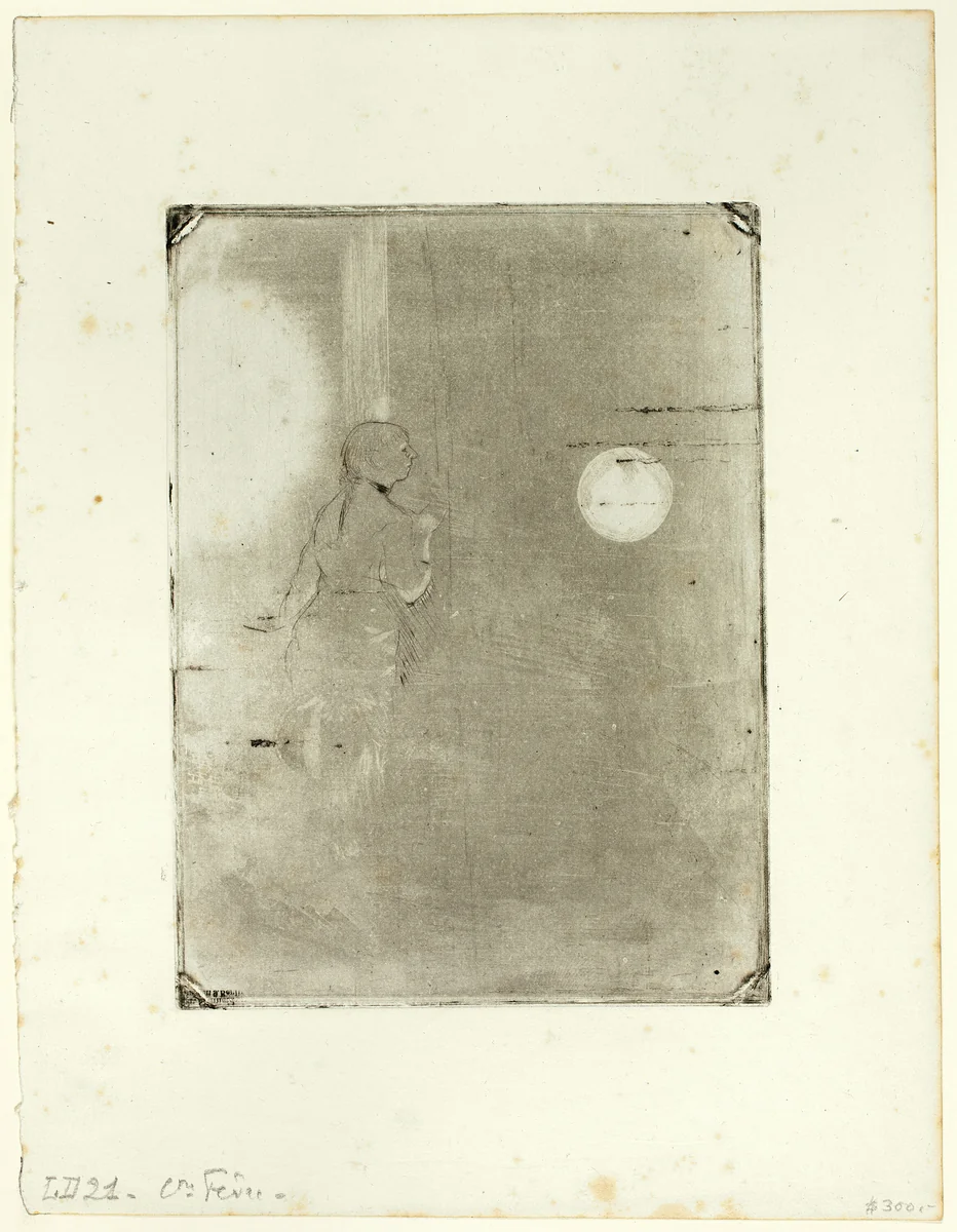 A Café-Concert Singer by Edgar Degas, print, 1877-1878