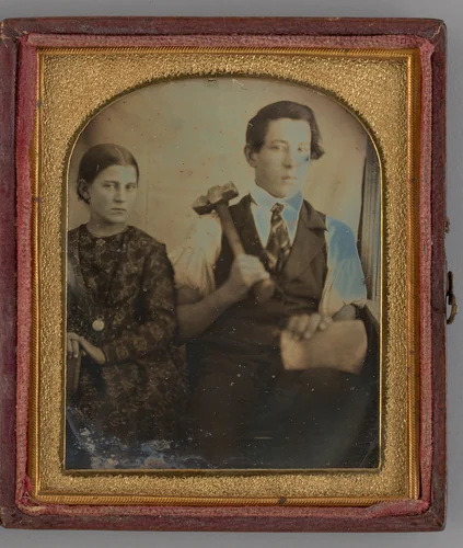 Untitled (Portrait of a Woman and a Man) by Unknown maker, other, 1848