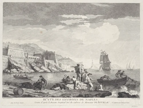 Third View of the Surroundings of Naples by Joseph Vernet, print, 1755-1765