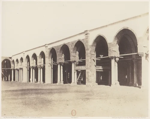 Le Kaire, Mosquée d'Amrou - Intérieur - Côté du Sanctuaire by Félix Teynard, photograph, 1851-1852