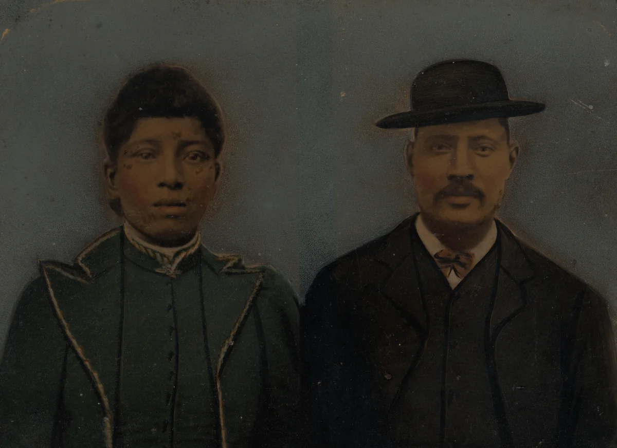 Portrait of a Man and a Woman by American 19th Century, photograph, 1860-1869