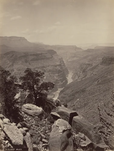 The Canyon Seen from the Foot of Toroweep Valley, Grand Canyon by John Hillers, photograph, 1873
