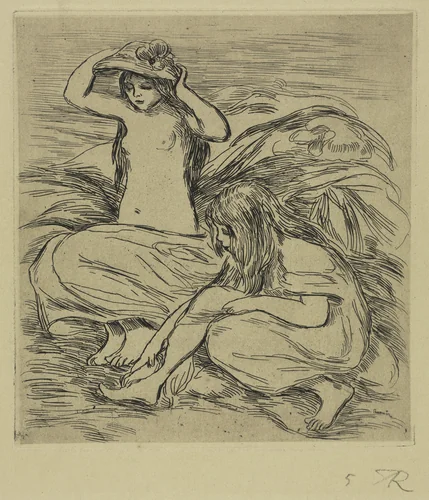 The Two Bathers by Pierre-Auguste Renoir, print, 1895