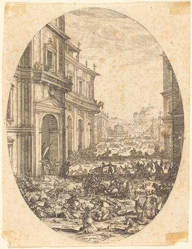 The Massacre of the Innocents by Jacques Callot, print, 1618-1620