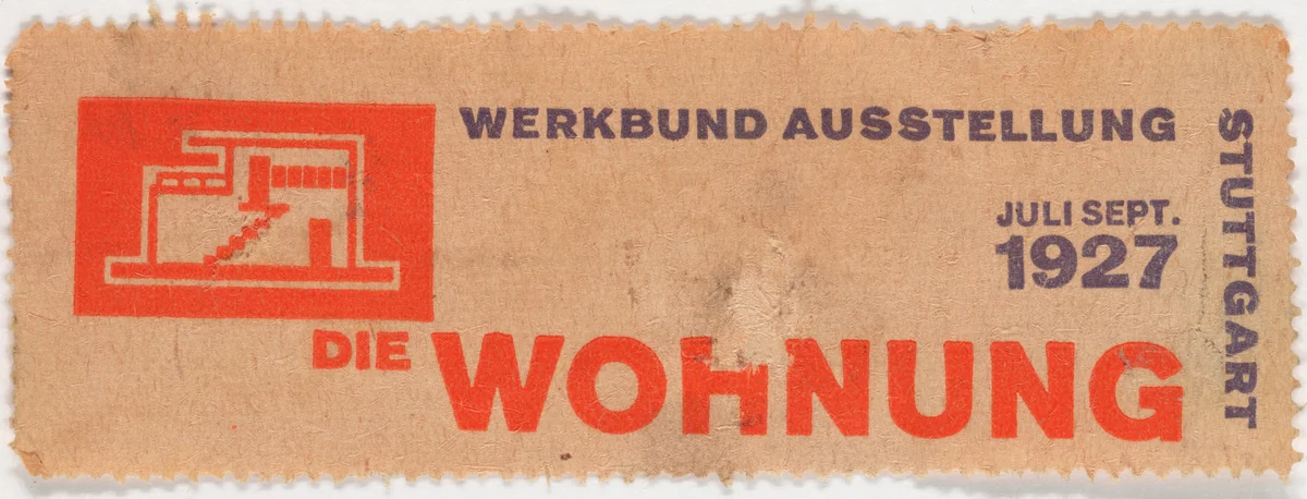 Werkbundausstellung die Wohnung by Willi Baumeister, design, 1927