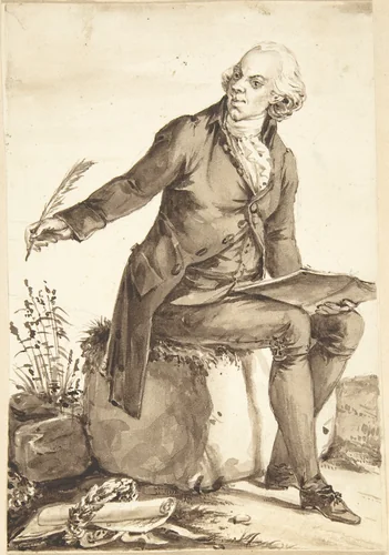 Portrait of Jacques Delille by Jean-Baptiste-François Bosio, drawing, 1780-1827