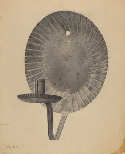 Sconce by Amelia Tuccio, index of american design, 1938