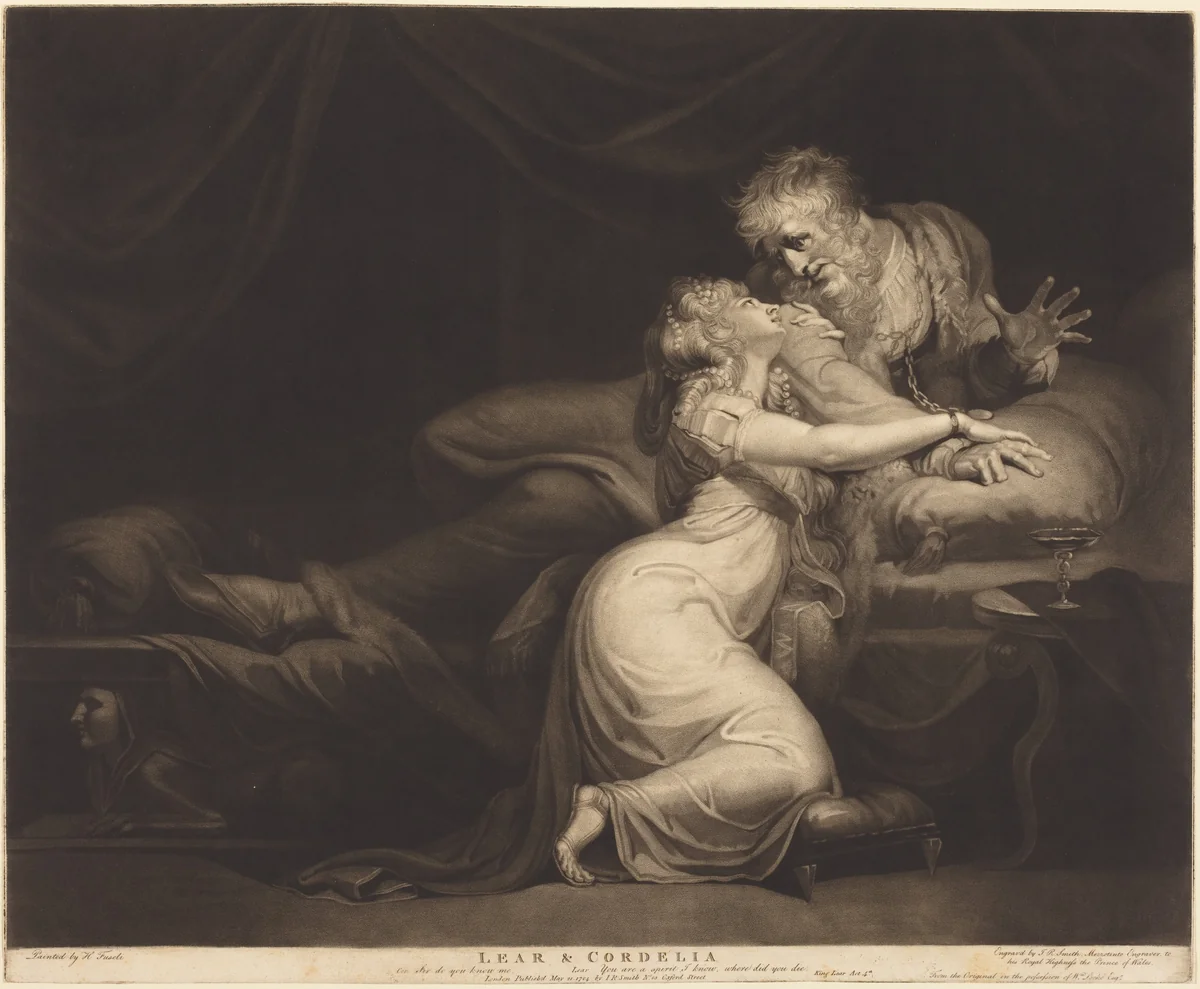 Lear and Cordelia by John Raphael Smith
Henry Fuseli, print, 1784