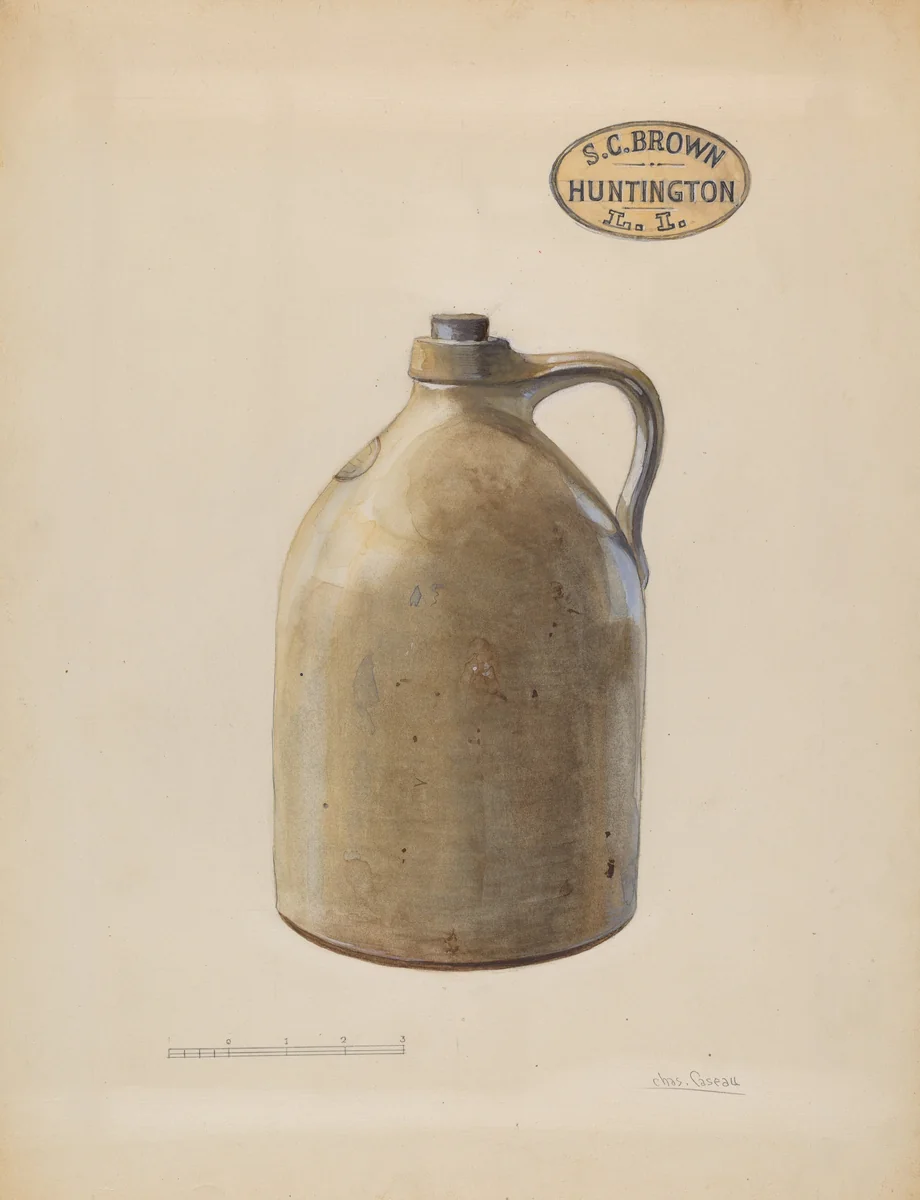 Jug by Charles Caseau, index of american design, 1936