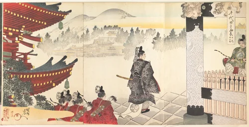 Chiyoda Castle (Album of Men) by Yōshū Chikanobu (楊洲周延), print, 1897