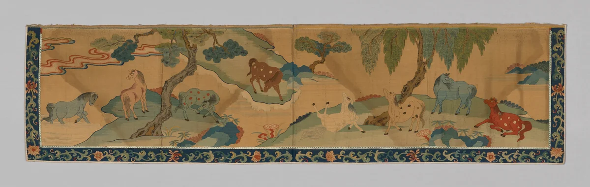 Valance by China, textile, 1790-1820