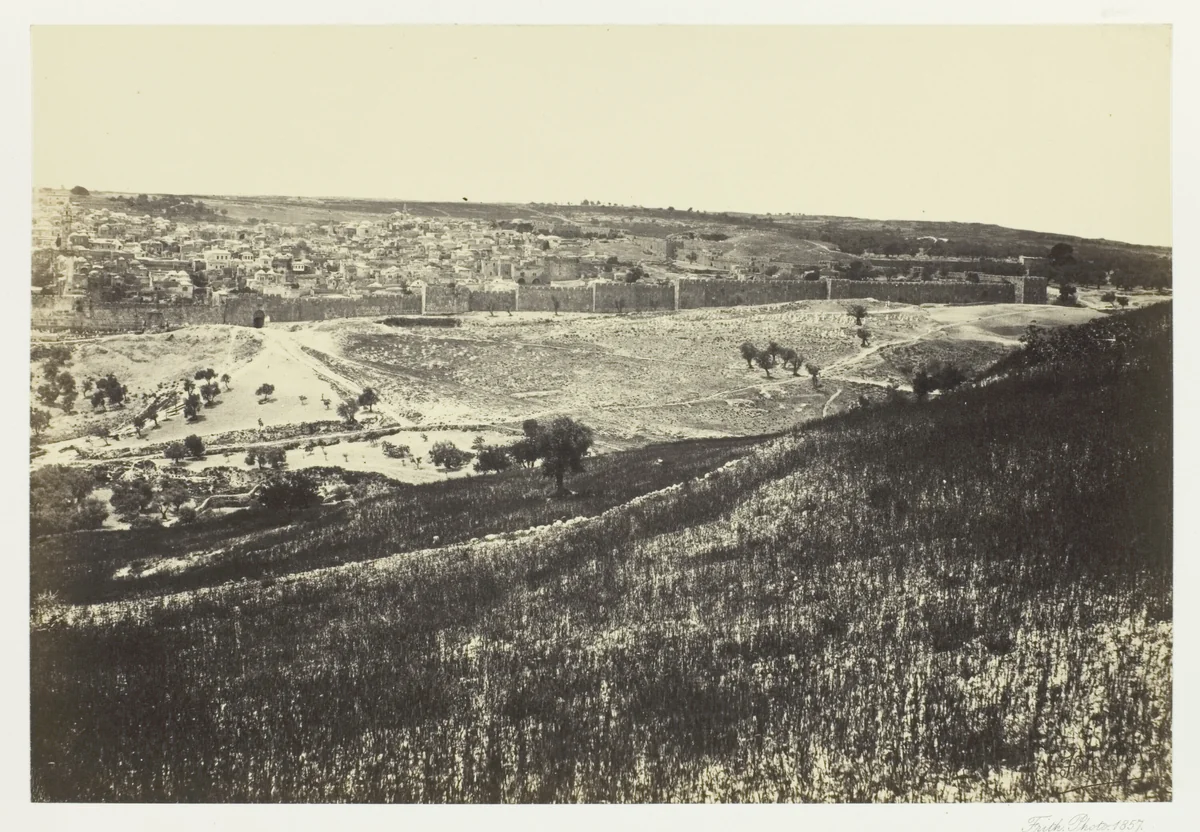 Jerusalem, from the Mount of Olives, No.2 by Francis Frith, photograph, 1857