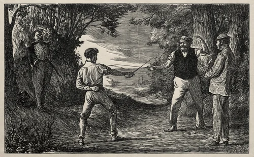 The Ingenuous Wobbler by George Du Maurier, print, 1865