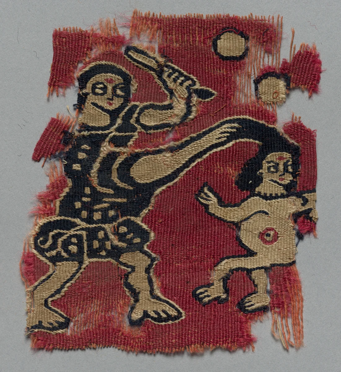 Fragment of an Ornament by Unknown, textile, 700-899