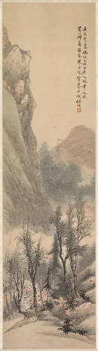 Landscape by Ren Yu, painting, 1892