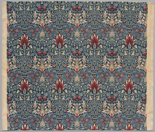 Snakeshead by William Morris, textile, 1920