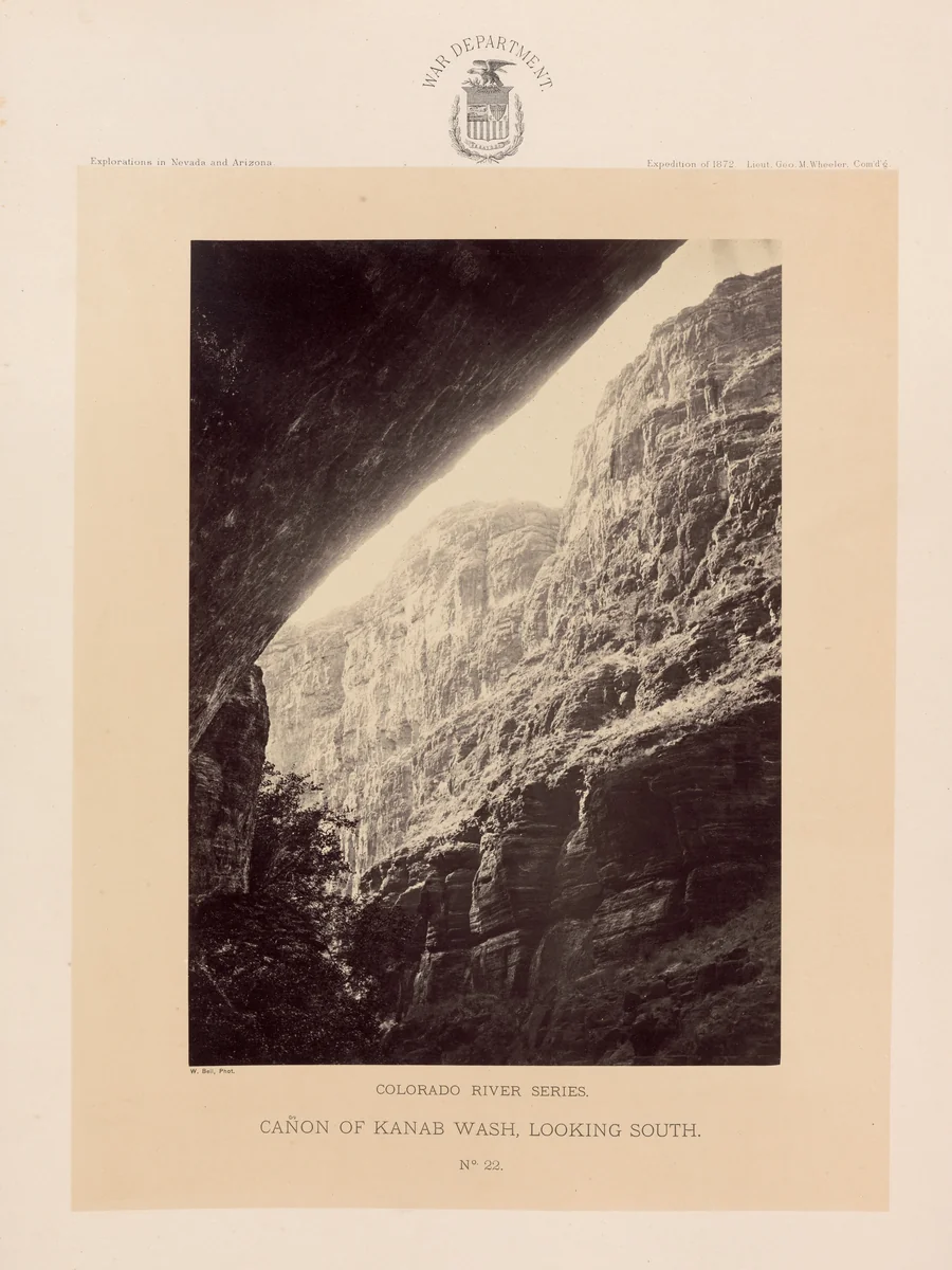 Photographs Showing Landscapes, Geological and Other Features, of Portions of the Western Territory of the United States, Obtained in connection with Geographical and Geological Explorations and Surveys West of the 100th Meridian, Season of 1872 by William H. Bell, book, 1872
