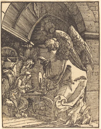 The Annunciation by Albrecht Altdorfer, print, 1513