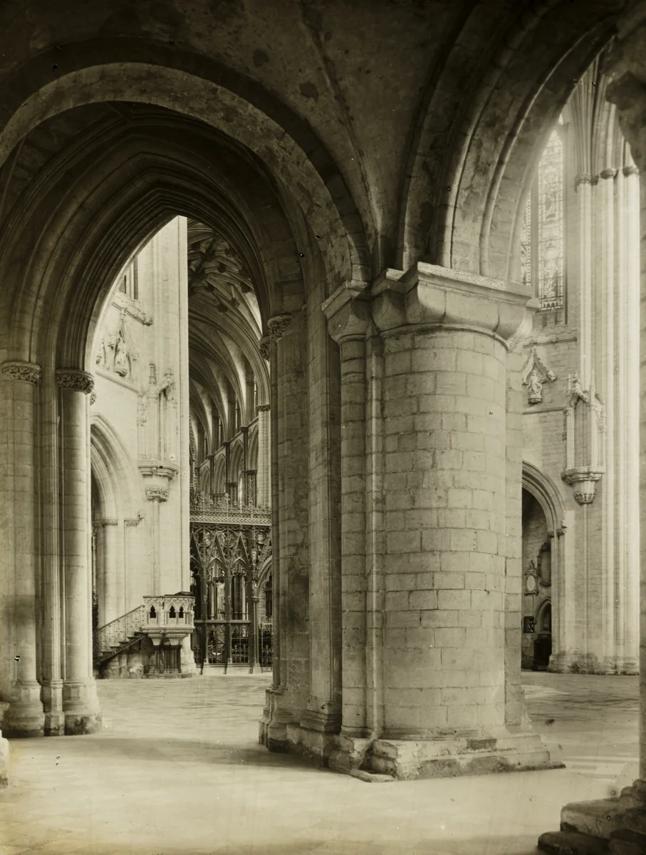 Ely Cathedral: Octagon from North Aisle by Frederick Evans, photograph, 1886-1896